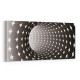 10263YD Abstract Girdap Görsel Yatay Dar Kanvas Tablo
