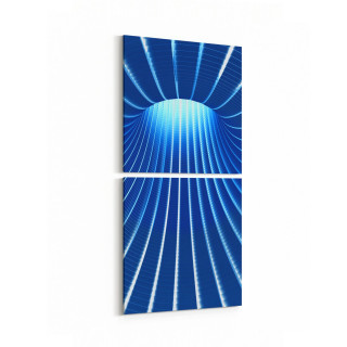 10265K2D Abstract Girdap Görsel Kare 2'li Dikey Kanvas Tablo