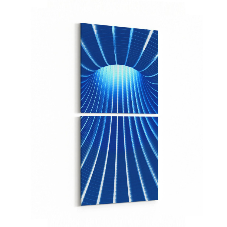 10265K2D Abstract Girdap Görsel Kare 2'li Dikey Kanvas Tablo
