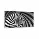 10266K2Y Abstract Girdap Görsel Kare 2'li Yatay Kanvas Tablo