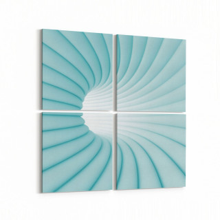 10267K4 Abstract Girdap Görsel Kare 4'lü Kanvas Tablo