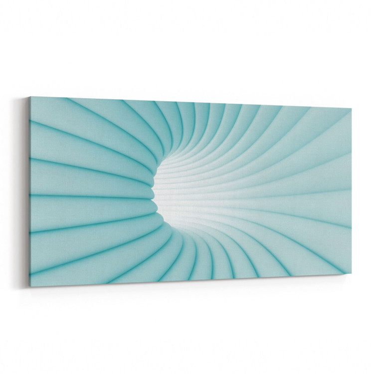 10267YD Abstract Girdap Görsel Yatay Dar Kanvas Tablo