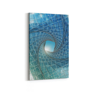 10268D Abstract Girdap Görsel Dikey Kanvas Tablo