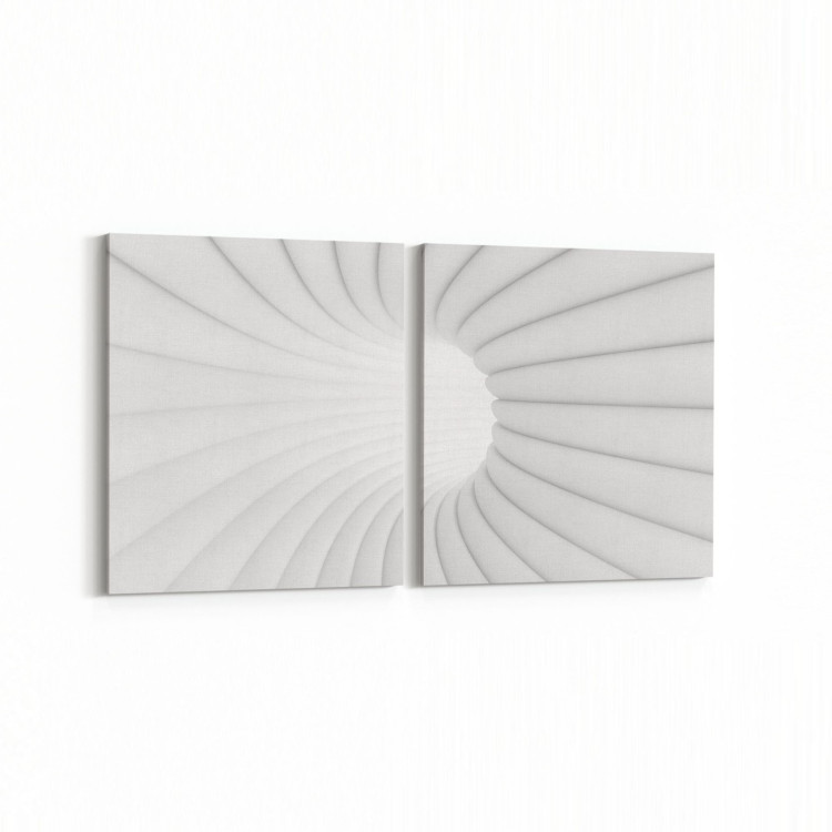 10269K2Y Abstract Girdap Görsel Kare 2'li Yatay Kanvas Tablo