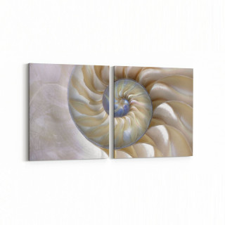 10273K2Y Abstract Girdap Görsel Kare 2'li Yatay Kanvas Tablo