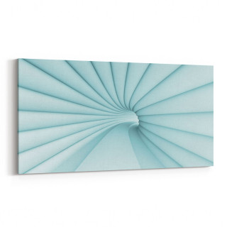 10274YD Abstract Girdap Görsel Yatay Dar Kanvas Tablo