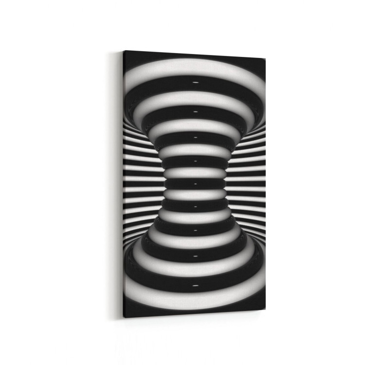 10280DD Abstract Girdap Görsel Dikey Dar Kanvas Tablo