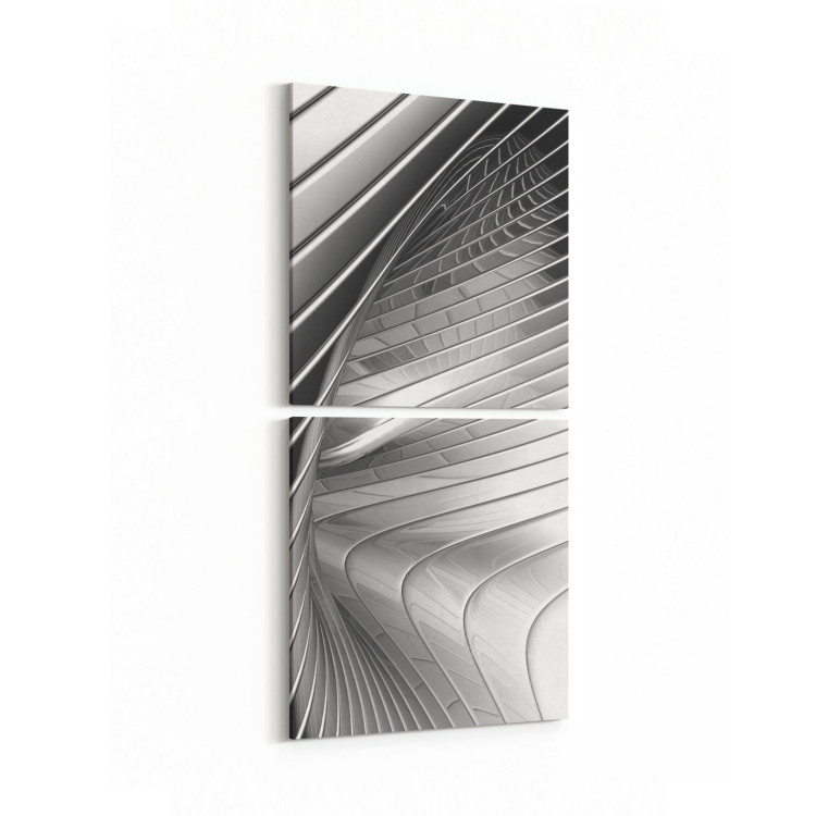 10370K2D Abstract Görsel Kare 2'li Dikey Kanvas Tablo