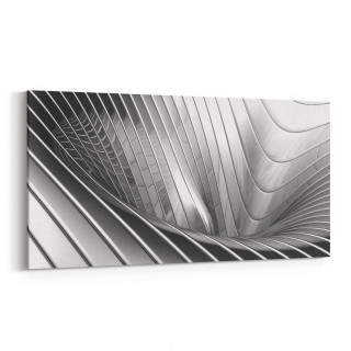 10370YD Abstract Görsel Yatay Dar Kanvas Tablo
