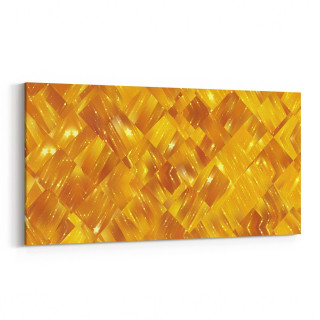 10372YD Abstract Görsel Yatay Dar Kanvas Tablo