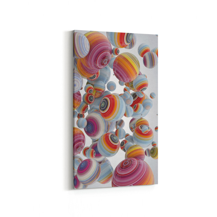 10392DD Abstract Görsel Dikey Dar Kanvas Tablo