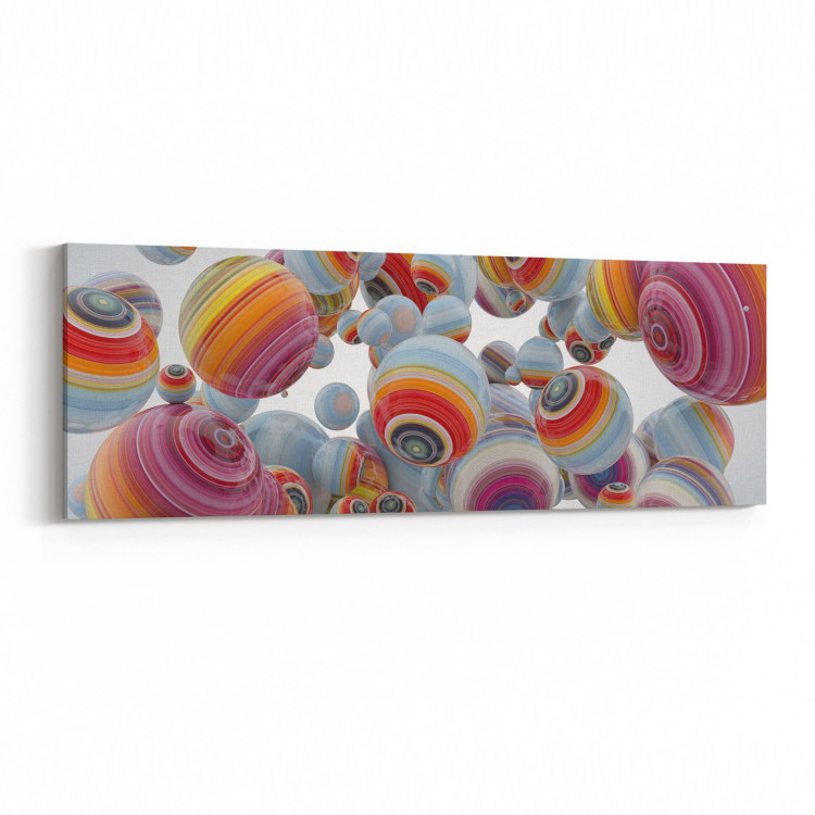 10392YI Abstract Görsel Yatay İnce Kanvas Tablo