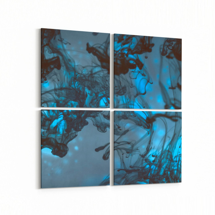 10394K4 Abstract Görsel Kare 4'lü Kanvas Tablo