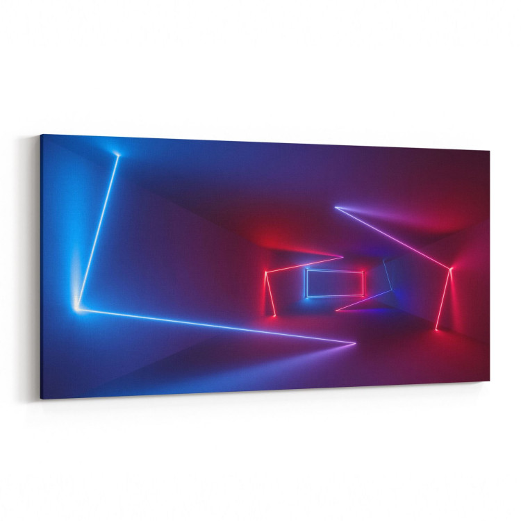 10423YD Abstract Tünel Görsel Yatay Dar Kanvas Tablo