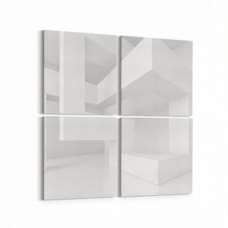 10425K4 Abstract Tünel Görsel Kare 4'lü Kanvas Tablo