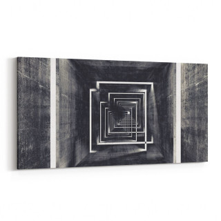 10434YD Abstract Tünel Görsel Yatay Dar Kanvas Tablo