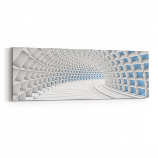 10443YI Abstract Tünel Görsel Yatay İnce Kanvas Tablo