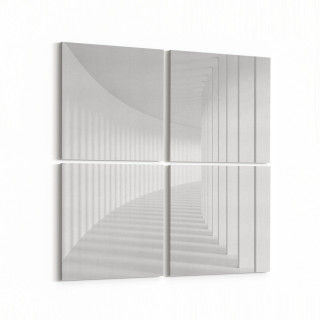 10444K4 Abstract Tünel Görsel Kare 4'lü Kanvas Tablo