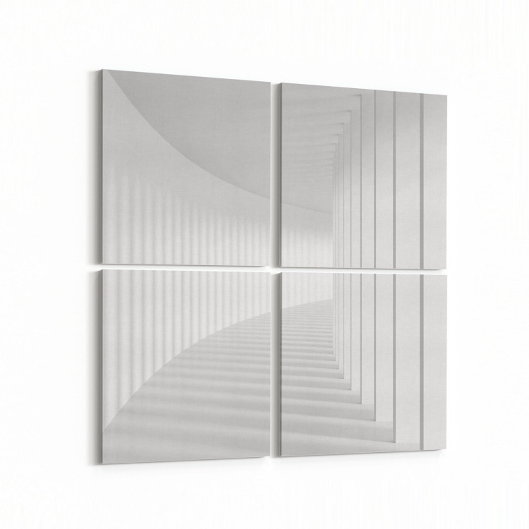 10444K4 Abstract Tünel Görsel Kare 4'lü Kanvas Tablo