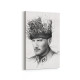 12406D Mustafa Kemal Atatürk Dikey Kanvas Tablo