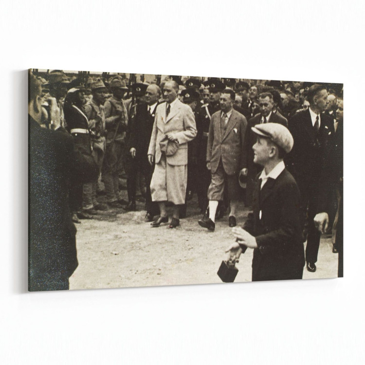 12410Y Mustafa Kemal Atatürk Yatay Kanvas Tablo