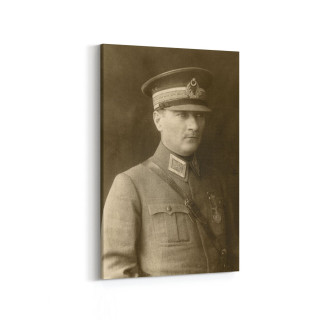 12412D Mustafa Kemal Atatürk Dikey Kanvas Tablo