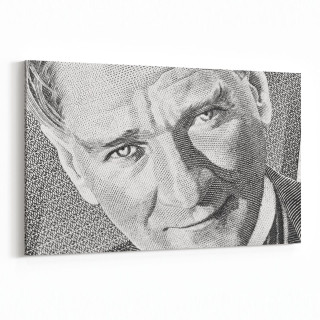 12417Y Mustafa Kemal Atatürk Yatay Kanvas Tablo