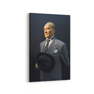12421D Mustafa Kemal Atatürk Dikey Kanvas Tablo