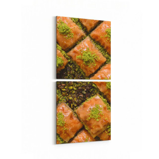 15233K2D Gıda Görseli 2'li Dikey Kanvas Tablo