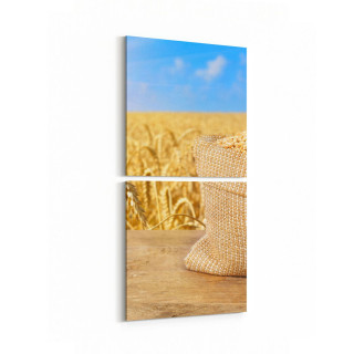 15235K2D Gıda Görseli 2'li Dikey Kanvas Tablo