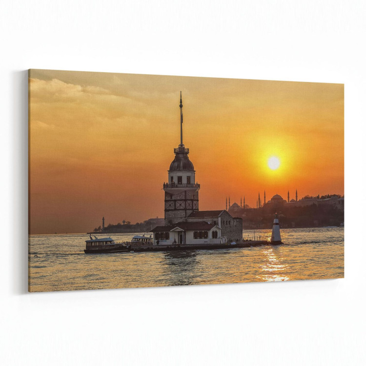 16058Y Günbatımı Görseli Yatay Kanvas Tablo