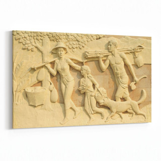 16249Y Heykel / Sanat Görseli Yatay Kanvas Tablo