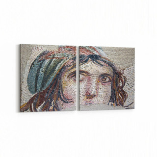 16260K2Y Heykel / Sanat Görseli Kare 2'li Yatay Kanvas Tablo
