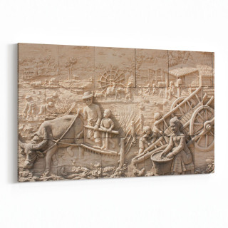 16265Y Heykel / Sanat Görseli Yatay Kanvas Tablo