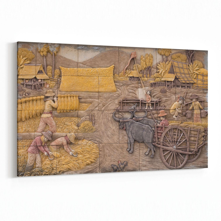 16269Y Heykel / Sanat Görseli Yatay Kanvas Tablo