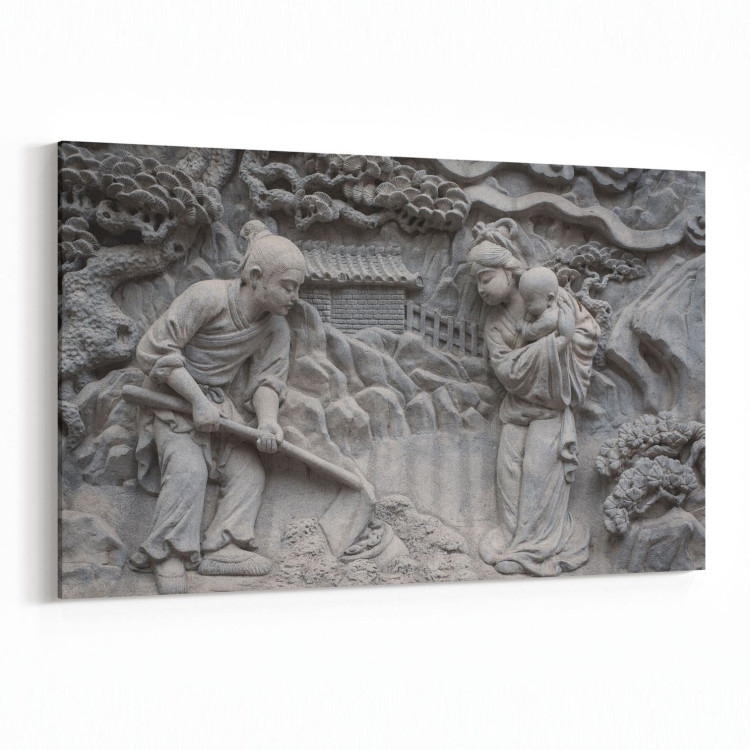 16270Y Heykel / Sanat Görseli Yatay Kanvas Tablo