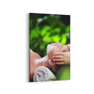 17039D Spa / Masaj Görseli Dikey Kanvas Tablo