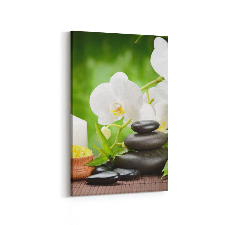 17041D Spa / Masaj Görseli Dikey Kanvas Tablo