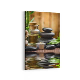 17055D Spa / Masaj Görseli Dikey Kanvas Tablo