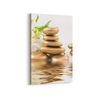 17058D Spa / Masaj Görseli Dikey Kanvas Tablo