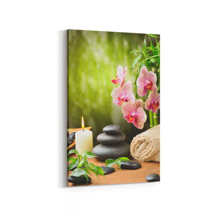 17109D Spa / Masaj Görseli Dikey Kanvas Tablo