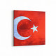 17526K Türk Bayrağı Görseli Kare Kanvas Tablo