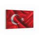 17528Y Türk Bayrağı Görseli Yatay Kanvas Tablo