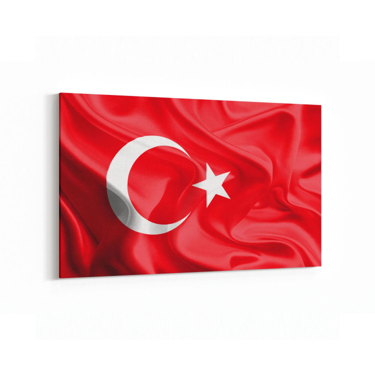 17529Y Türk Bayrağı Görseli Yatay Kanvas Tablo