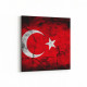 17530K Türk Bayrağı Görseli Kare Kanvas Tablo