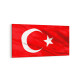 17531YD Türk Bayrağı Görseli Yatay Dar Kanvas Tablo