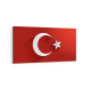 17539YD Türk Bayrağı Görseli Yatay Dar Kanvas Tablo