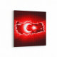 17540K Türk Bayrağı Görseli Kare Kanvas Tablo