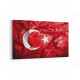 17541Y Türk Bayrağı Görseli Yatay Kanvas Tablo