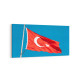 17545YD Türk Bayrağı Görseli Yatay Dar Kanvas Tablo